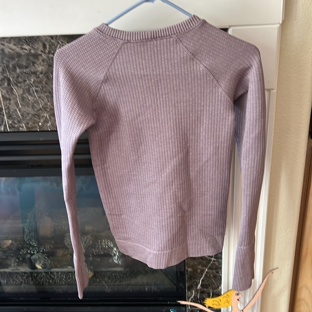 Lululemon Rest Less Pullover Longsleeve In Bubble Dot Violet Verbena Size 2 - Picture 3 of 12